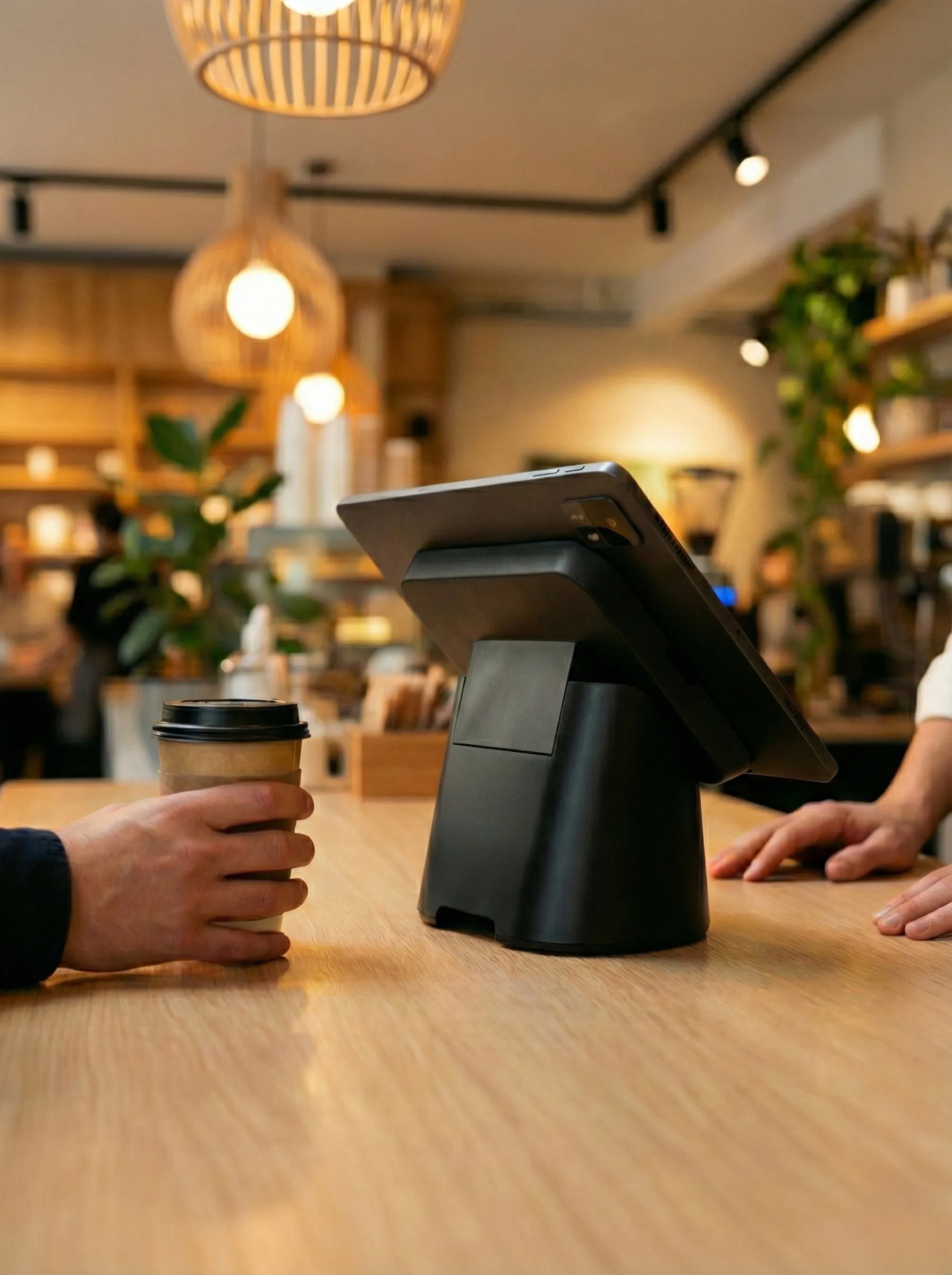 Terminal de punto de venta en uso